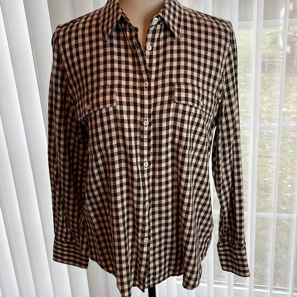 Long Sleeve Button Down Top by Ralph Lauren sz L